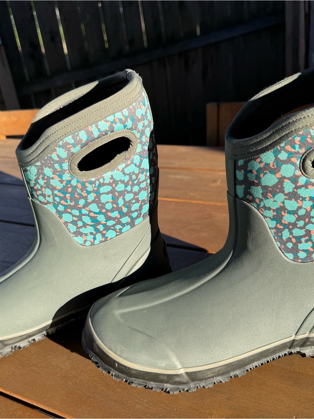 Bogs Classic Mid Boot | Women 11 | Animal Gray Multi-Colored | Worn three times